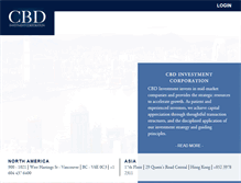 Tablet Screenshot of cbdinvestment.com